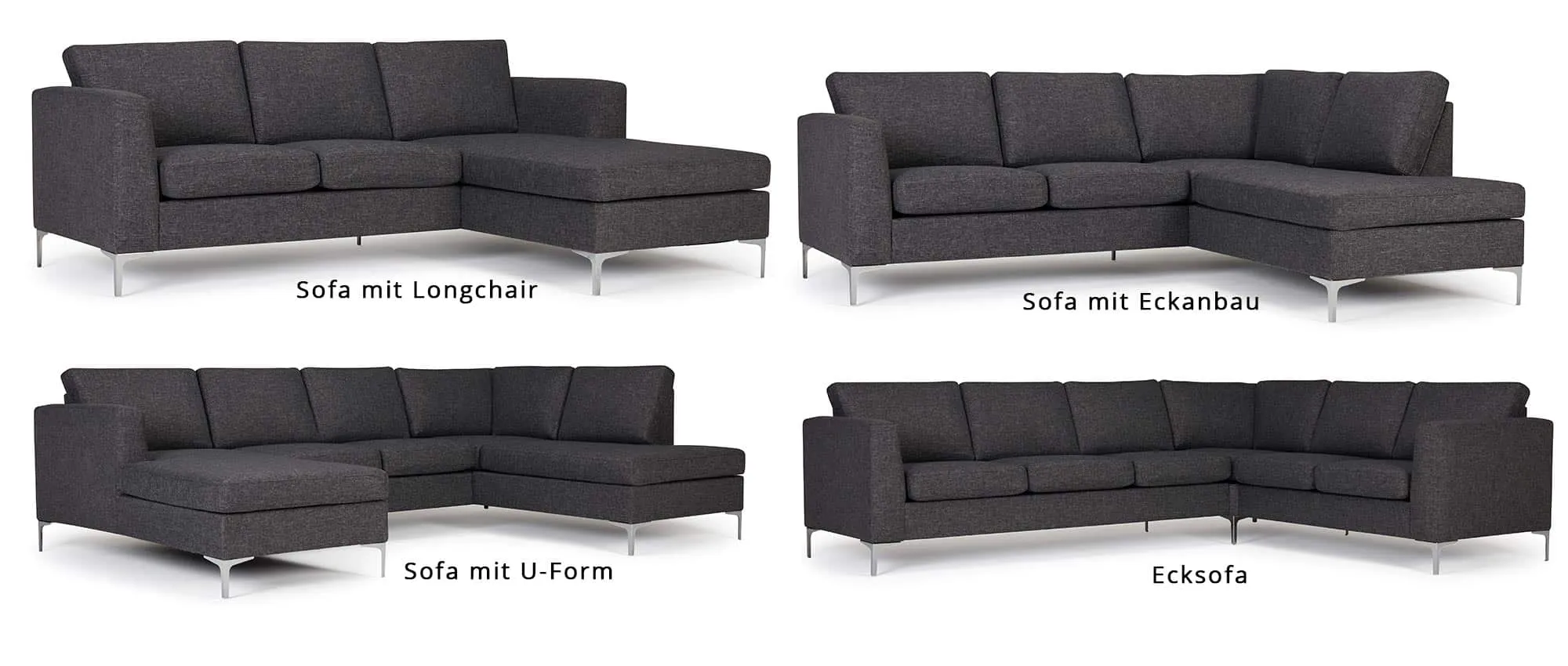 Das TRELLEBORG Sofa ist auch in verschiedenen Eckvarianten hier im Shop erhältlich