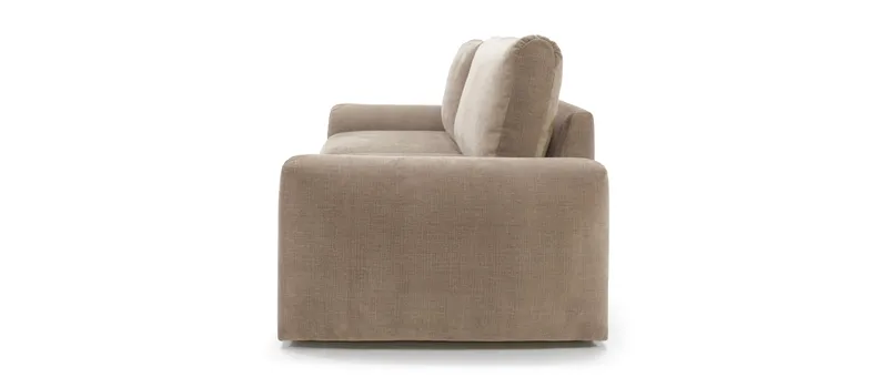 Die gepolsterten Armlehnen des NORUM Schlafsofas von Innovation bieten zusätzlichen Komfort und laden zum entspannten Anlehnen ein