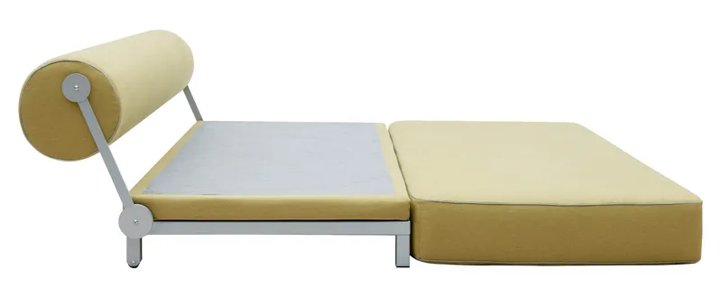 Als Doppelliege ausgeklappt finden auf dem SLEEP Gästebett bis zu zwei Personen bequem Platz (Liegefläche ca. 176x200 cm)