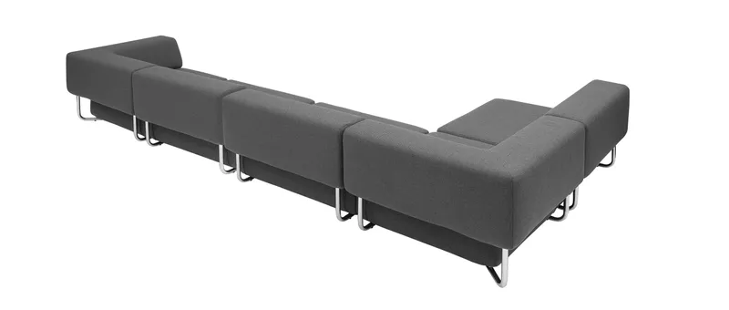 Mit seinem geradlinigen Design passt das NOA Sofa von Softline auch gut in Wartebereiche oder Hotels