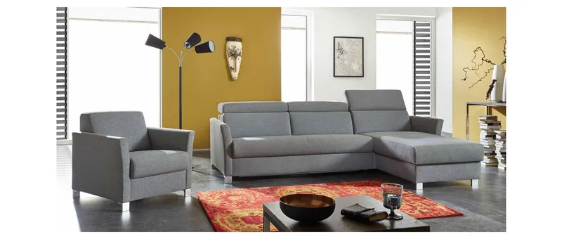 MÜNCHEN DELUXE Eckschlafsofa und Sessel als gemütliche Wohnlandschaft