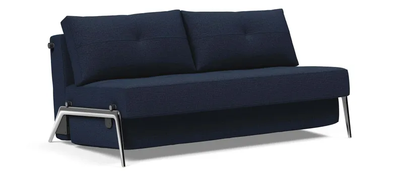 Für das CUBED 02 Schlafsofa 160 von Innovation gibt es auch schöne Füße in Aluminium-Optik