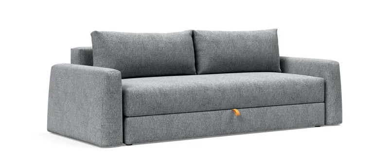 Das CONE Schlafsofa mit Armlehnen von Innovation im Stoff Twist Granite (565)