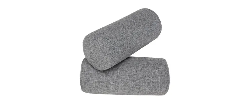 Roll Kissen von Innovation im Stoff Twist Granit (565)