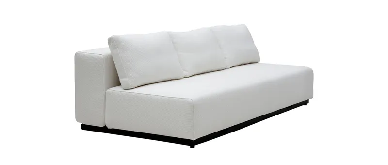 Beim NEVADA 3 Personen Schlafsofa von Softline sind die drei Rückenkissen immer im Lieferumfang enthalten
