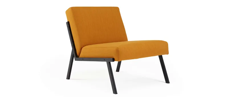 Der Innovation Designer Polsterstuhl VIKKO als Sonderanfertigung im Stoff Elegance Burned Curry (507)