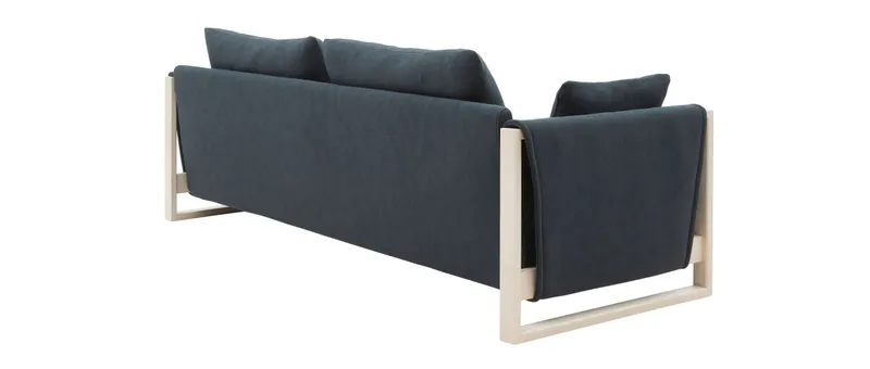 Schlafsofa MADISON WOOD ist aus jeder Perspektive ein stilvoller Design Hingucker für modernes Wohnen
