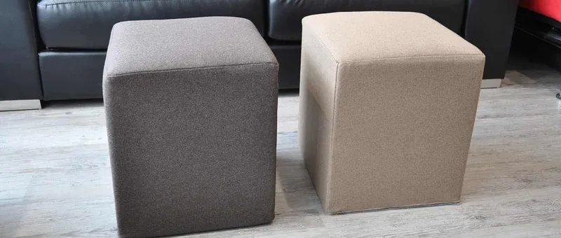 POUF Sitzhocker von Softline im Wollstoff Filz
