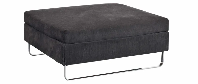 Der Hocker ist auch ganz ohne Kissen nutzbar