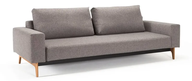 Das IDUN Schlafsofa von Innovation im Stoff Mixed Dance Grau (521)