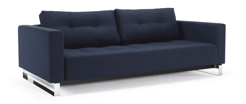 Das CASSIUS DELUXE EXCESS Schlafsofa von Innovation im Stoff Mixed Dance Blue (528)