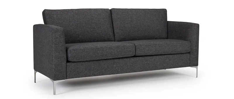 Das TRELLEBORG 2,5-Sitzer Sofa mit Polsterarmlehnen und Füßen aus Metall