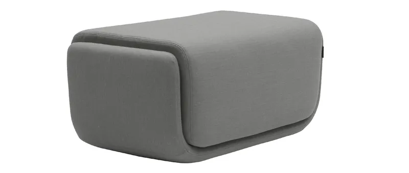 Der kleine BASKET Hocker von Softline - ca. L 84 cm, T 50 cm, H 42 cm