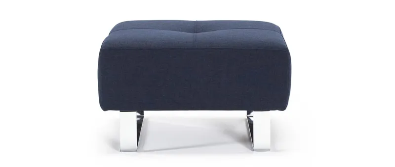 Der CASSIUS-, SUPREMAX DELUXE EXCESS Hocker im Stoff Mixed Dance Blue (528)