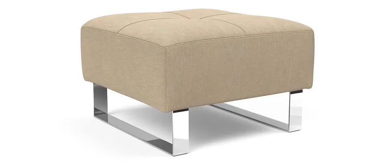 Der CASSIUS-, SUPREMAX DELUXE EXCESS Hocker im Stoff Phobos Mocha (587)