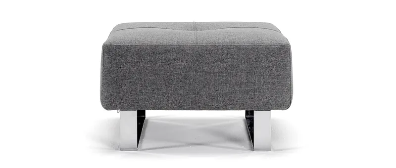 Der CASSIUS-, SUPREMAX DELUXE EXCESS Hocker von Innovation im Stoff Twist Charcoal (563)