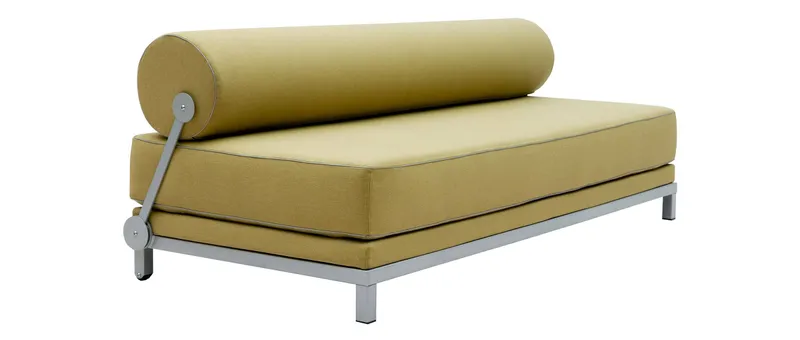 Das SLEEP Daybed von Softline mit verschiedenen Gestellen und Stoffen