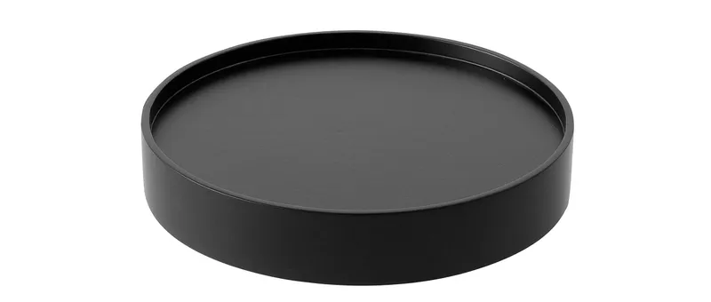 Das DRUM Holztablett schwarz lackiert