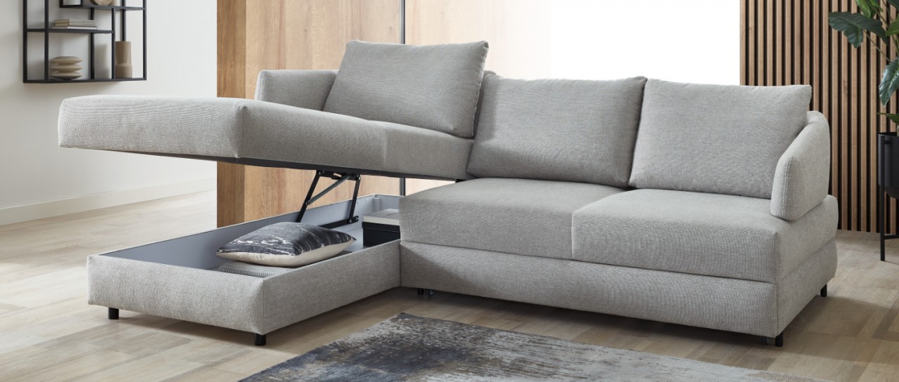 STUTTGART DELUXE Eckschlafsofa mit Bettkasten von sofaplus